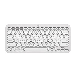 Logitech Pebble Keys 2 K380s, Multi-Device Bluetooth Wireless Keyboard Tonal White