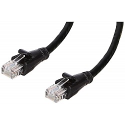 amazon basics RJ45 Cat-6 Ethernet Patch/LAN Cable for Personal Computer - 5 Feet (Black)