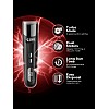 BEARDO Ninja-X Vacuum Trimmer for Men | Beard Trim & Clean 2-in-1 Trimmer with Vacuum Suction Mode | Ceramic Blades, LED display, 3 Limit Combs | No Mess Trimming | Gift For Brother | Gift For Friends