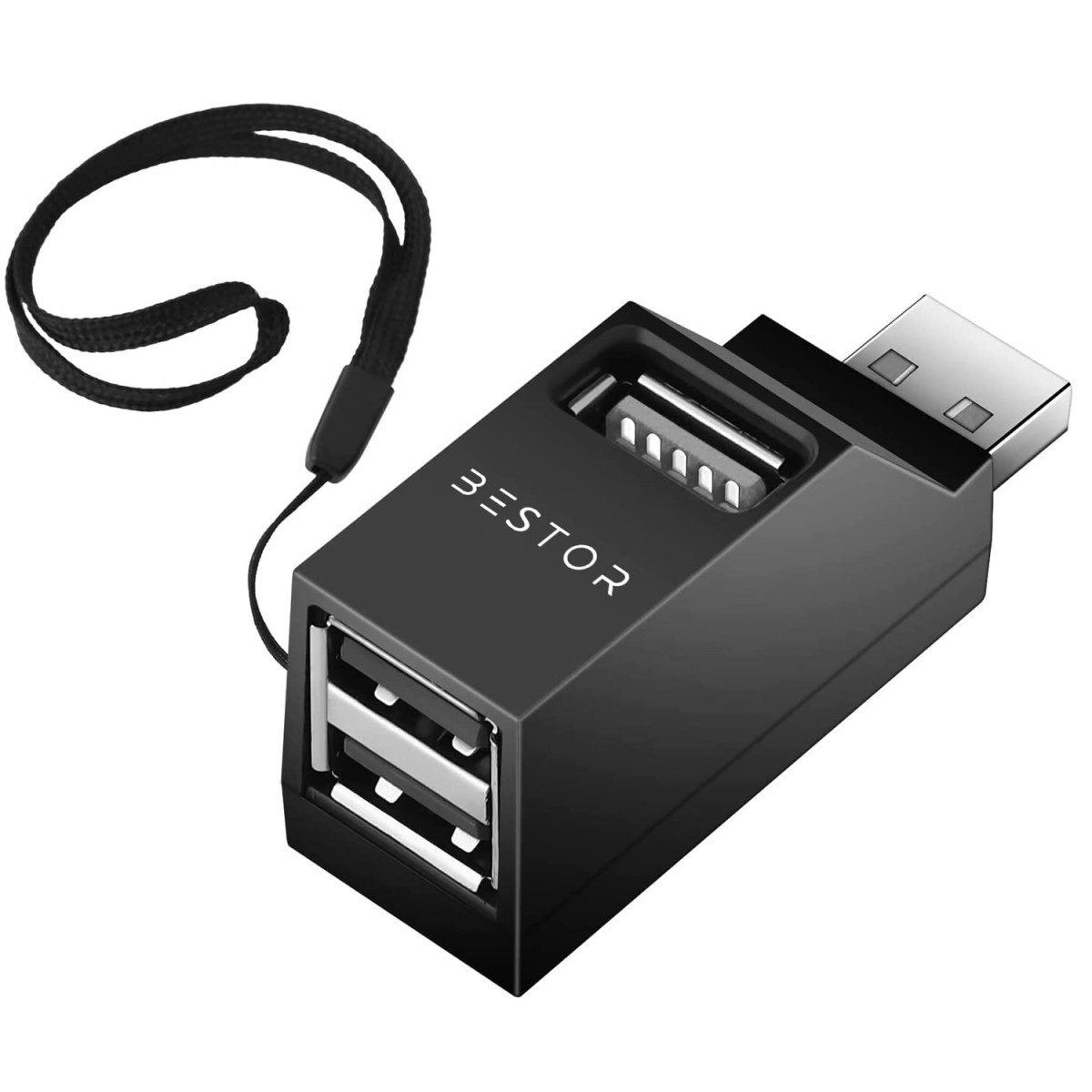 BESTOR® 4-in-1 USB Hub, Portable USB Splitter with 4 Ports, Mini Docking Station with 5Gbps Fast Data Transfer, Multi USB Hub for Laptop