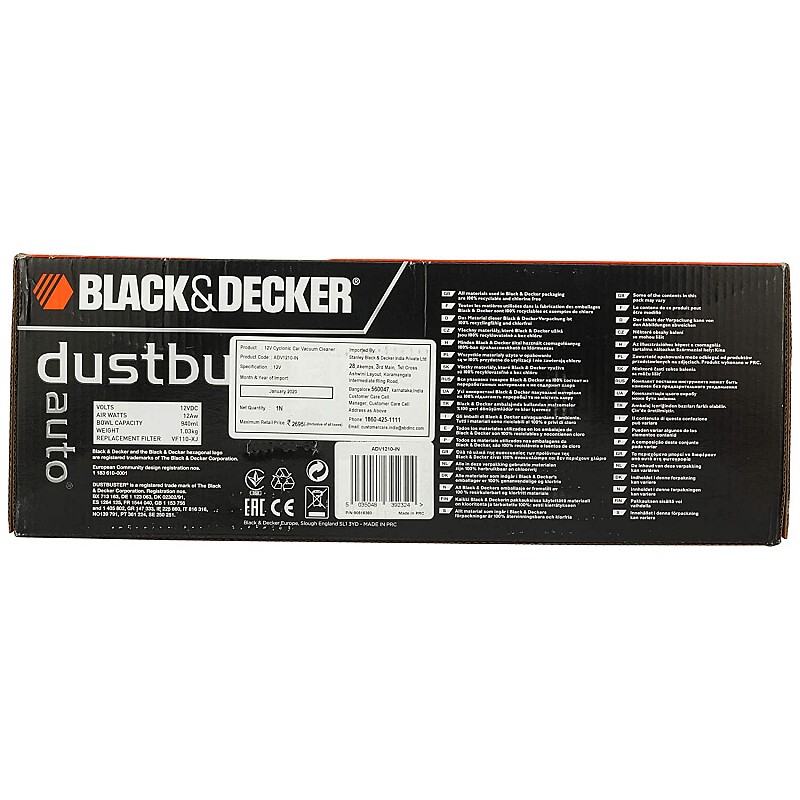 Black & Decker ADV1210-IN Car Vacuum Cleaner