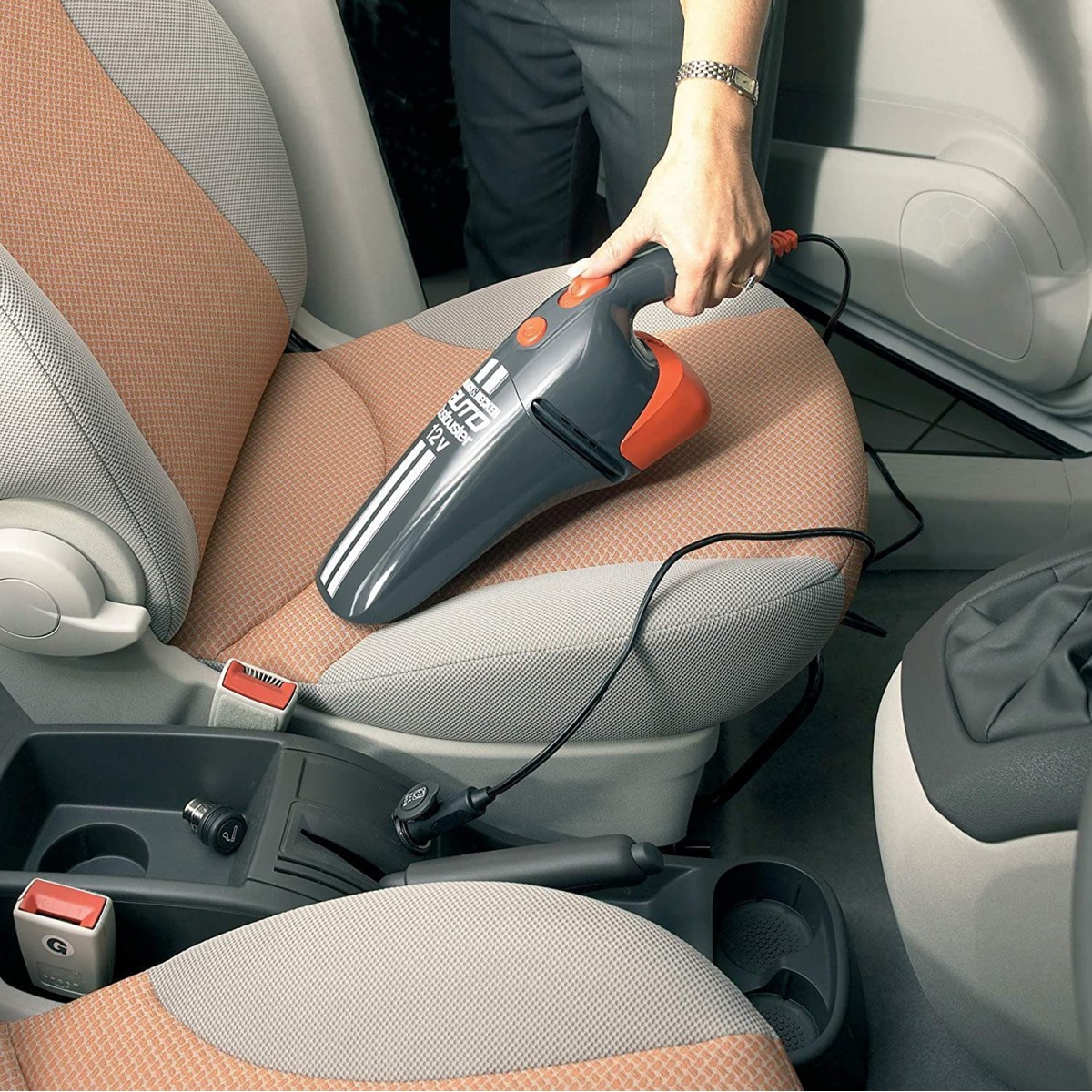 BLACK+DECKER AV1205 12V Powerful Dustbuster Car Vacuum Cleaner (Grey)