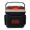 BLACK+DECKER BDC24L 24 Litre Thermoelectric Pre-Cool Portable Automotive Car Beverage Cooler & Warmer, Used To Store Beverages, 1 Year Warranty, ORANGE & BLACK