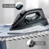 BLACK+DECKER Cordless Steam Iron, 330ml, 2600 watts|Iron for Clothes, Iron Box, Press with Anti-Drip & Auto Shut Off, Non-Stick Ceramic Sole Plate, 30g/min Steam Output (Black+White)