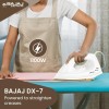 Bajaj DX-7 1000 Watts Dry Iron | Advance Soleplate And Anti-Bacterial German Coating Technology | Light Weight Iron | Thermal Safety Fuse | 360 Degree Swivel Cord | 2-Yrs Warranty 【White】
