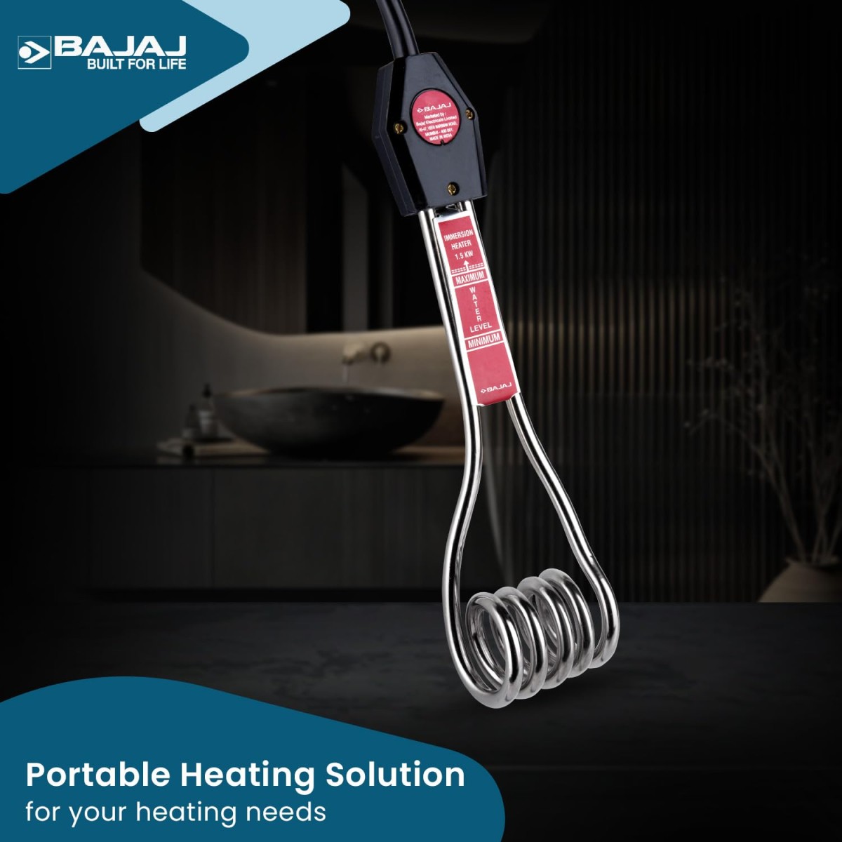 Bajaj Immersion Rod, 1.5 KW Water Heater