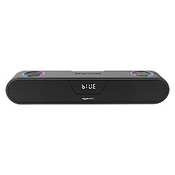 amazon basics 20W Bluetooth Soundbar Speaker with 2000mah Battery, BT v5.1, Aux, USB Port, LED Display and RGB Party Lights