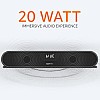 amazon basics 20W Bluetooth Soundbar Speaker with 2000mah Battery, BT v5.1, Aux, USB Port, LED Display and RGB Party Lights