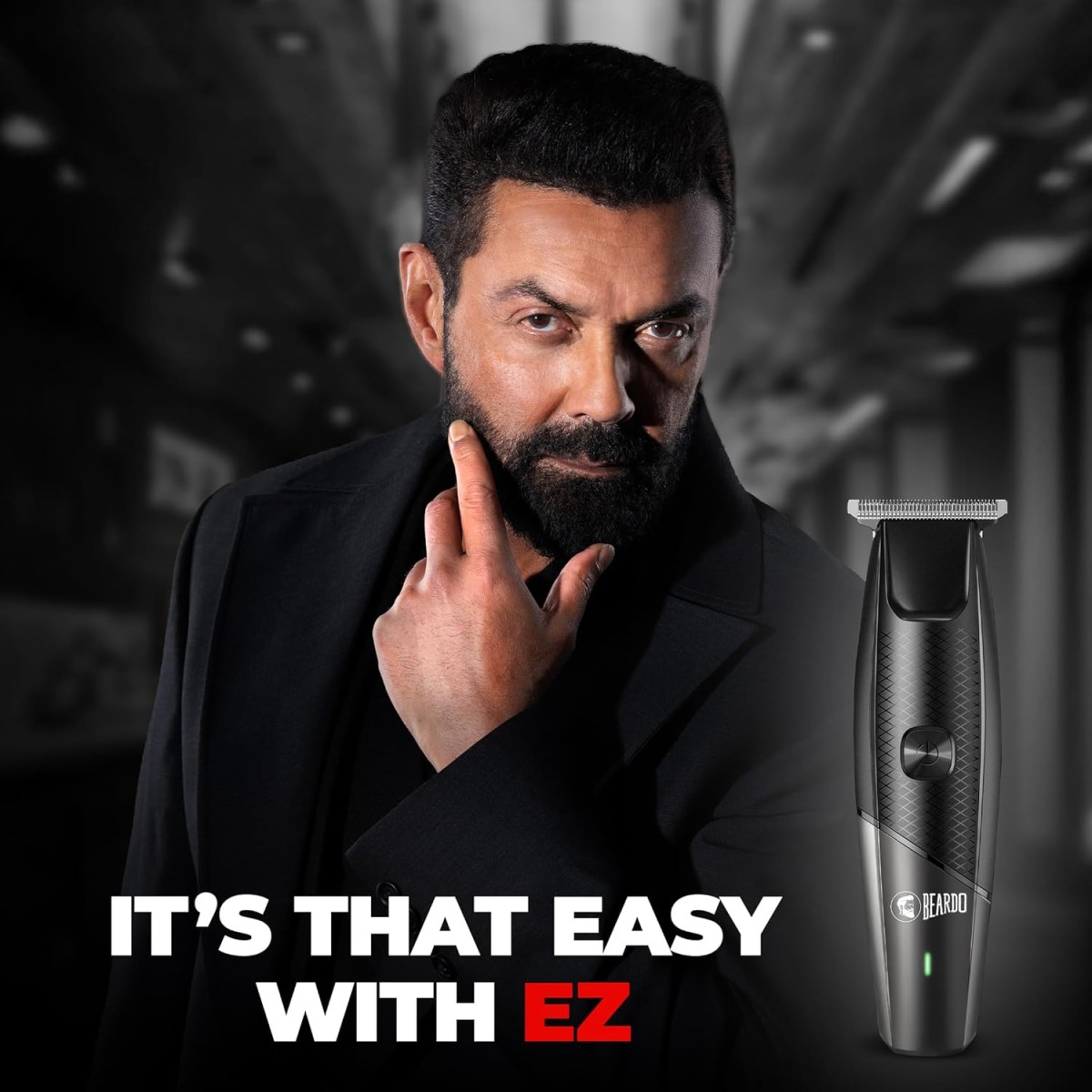 Beardo Ape-X EZ Trimmer for Men Beard | 110 Min Run Time | 7000 RPM Motor | Lithium Ion Battery | Multiple Length Settings | Durable Blades | Beard Trimmer for Gen Z