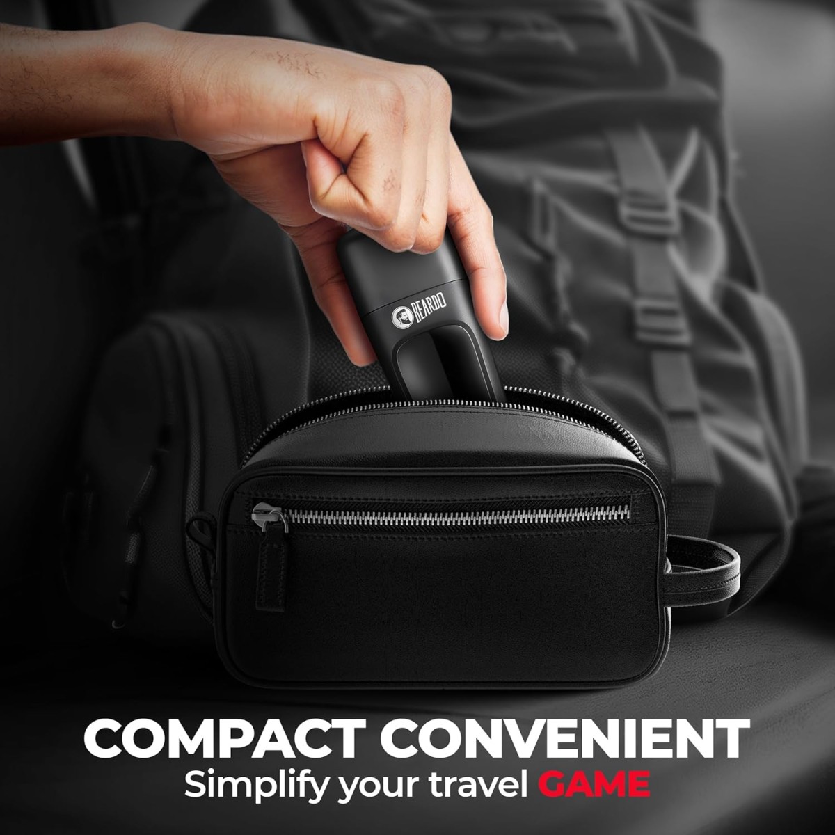 BEARDO ApeX Go Trimmer 80 min Runtime 3 Length Settings Black