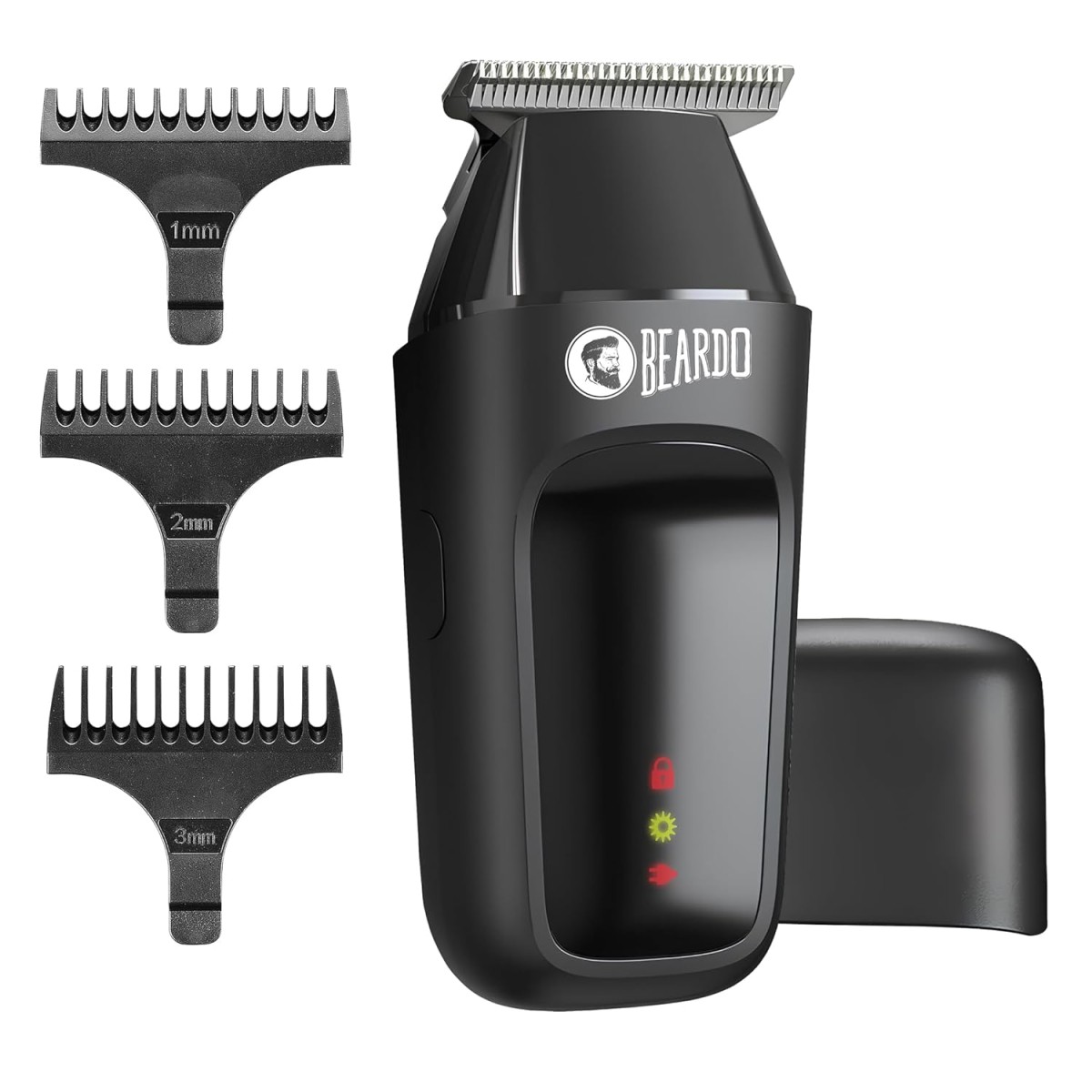 BEARDO ApeX Go Trimmer 80 min Runtime 3 Length Settings Black