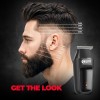 Beardo Apex Go Trimmer for Men - 80-Min Run Time - Powerful 5500 RPM motor - Compact Travel-Friendly Design - Self-Sharpening Blades, 3 Comb Attachments, Type-C Charging, Digital Display | Gift For Brother & Friends