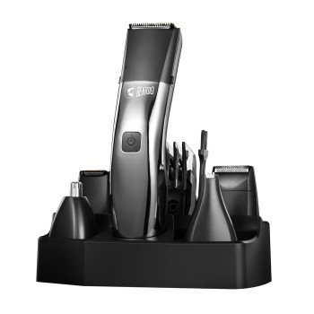 Beardo Chrome Beast Multipurpose Full Body Groomer Trimmer Set For Men | 40 Length Settings | 8 attachments | Beard/Hair/Body/Precision/Ear/Nose Trimmer|With Dock|90 min. run time | All-in-1 trimmer