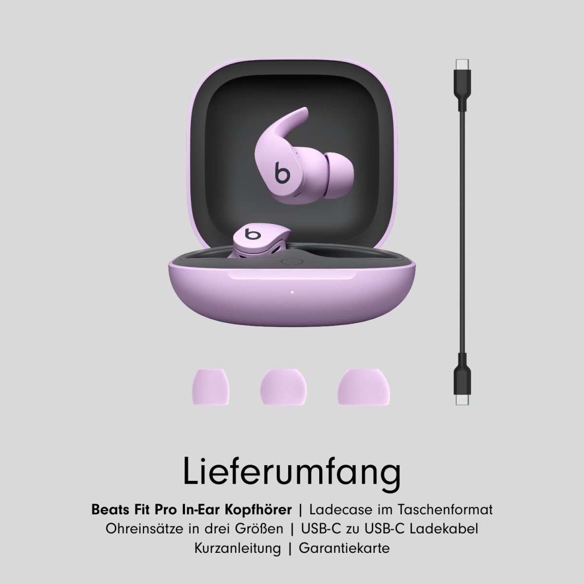 Beats Fit Pro - Wireless Bluetooth Noise Cancelling Earbuds - IPX4 Rating, Sweat Resistant, Up to 6H Battery Life, Up to 24H w Charging Case, Voice Assistant, Apple & Android Compatible, Sage Grey