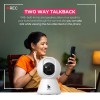 Beetel 3MP Full HD Smart Wi-Fi CCTV Home Security Camera|360° with Pan Tilt|View & 2-Way Talk|Motion Alert|Night Vision|Smart Tracking|SD Card (Upto 256 GB), Alexa & Google Support|CC3 Beetel 3MP Full HD Smart Wi-Fi CCTV Home Security Camera|360° with Pan Tilt|View & 2-Way Talk|Motion Alert|Night Vision|Smart Tracking|SD Card (Upto 256 GB), Alexa & Google Support|CC3