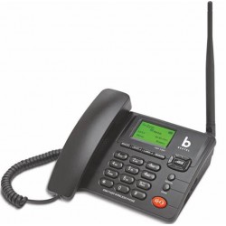 Beetel F2N+ FWP Fixed landline Phone,Wireless with LCD Display, Quad Band Black
