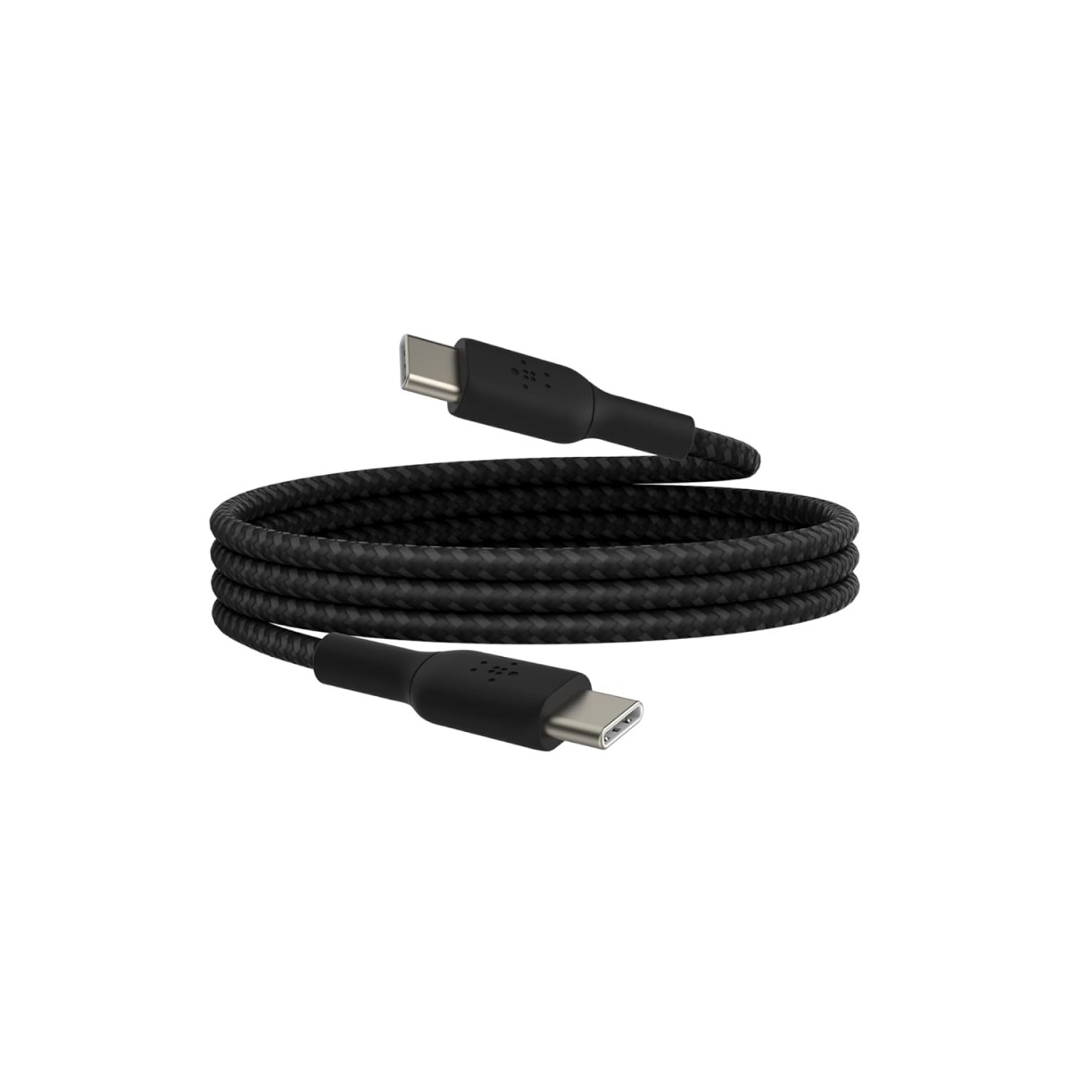 Belkin Apple Certified Braided USB-C to USB-C Cable (1 Meter) for iPhone 17, Air, Pro, Pro Max, 16, 15, Samsung Galaxy S25, S24, Galaxy Note, Google Pixel 10, iPad Pro | 2 Years Warranty | Black