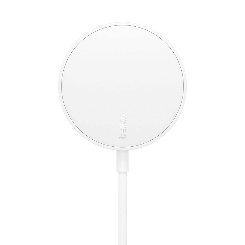 Belkin Magnetic Wireless Charger (Power Supply Not Included) Compatible with MagSafe with 6W) White