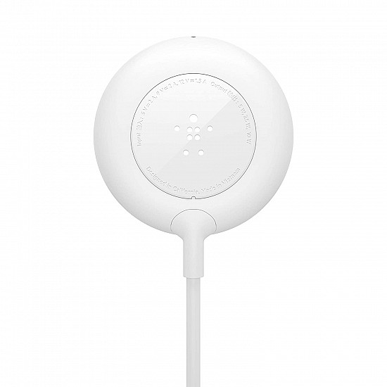 Belkin Magnetic Wireless Charger (Power Supply Not Included) Compatible with MagSafe with 6W) White