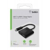 Belkin usb-c to hdmi Adapter Charge Supports 4K uhd Video Pass -Black