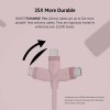Belkin USB-C to USB-C Fast Charging Type C Cable, Charge and Sync Ultra Flexible Silicone Cable, 60W PD, USB-IF Certified 3.3 feet (1 meters) – Pink