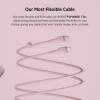 Belkin USB-C to USB-C Fast Charging Type C Cable, Charge and Sync Ultra Flexible Silicone Cable, 60W PD, USB-IF Certified 3.3 feet (1 meters) – Pink
