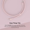 Belkin USB-C to USB-C Fast Charging Type C Cable, Charge and Sync Ultra Flexible Silicone Cable, 60W PD, USB-IF Certified 3.3 feet (1 meters) – Pink