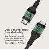 Belkin USB-IF Certified Smartphone Braided USB Cable 240 W USB-C To USB-C (Type C) Charge Cable, 6.6 Feet / 2M, Black Belkin USB-IF Certified Smartphone Braided USB Cable 240 W USB-C To USB-C (Type C) Charge Cable, 6.6 Feet / 2M, Black