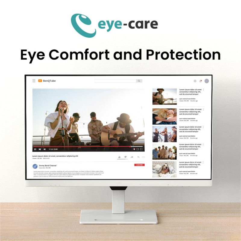 BenQ GW2485TC 24 inch (60 cm) IPS Full HD 75Hz Ultra-Slim Bezel Monitor with Height Adjustment, Eye Care, Brightness Intelligence, Speakers, USB-C (PD 60W), HDMI, DP, Coding Mode, Daisy Chain (Black)