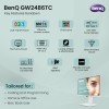 BenQ GW2486TC 24" IPS 100Hz Full HD Coding Monitor |USB-C(65W PD)| Daisy Chain| 99% sRGB| Coding Mode| Height Adjust|HDMI| DP| USB Hub| 2Wx2 Speakers| Eye Care| Noise Cancelling Microphone (White) BenQ GW2486TC 24" IPS 100Hz Full HD Coding Monitor |USB-C(65W PD)| Daisy Chain| 99% sRGB| Coding Mode| Height Adjust|HDMI| DP| USB Hub| 2Wx2 Speakers| Eye Care| Noise Cancelling Microphone (White)