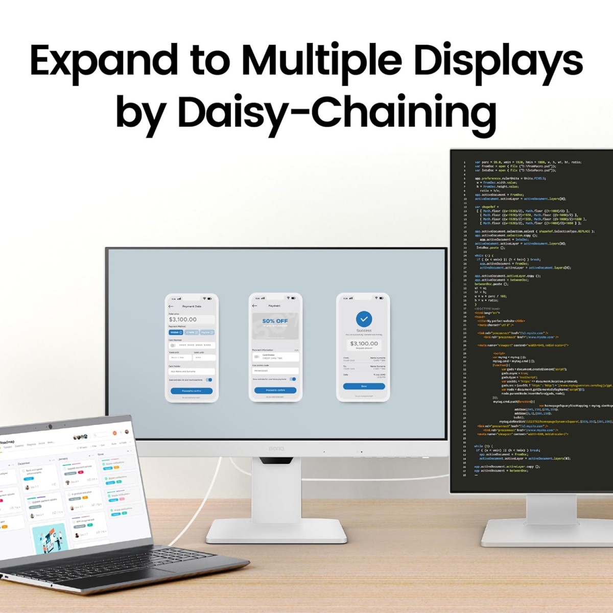 BenQ GW2486TC 24" IPS 100Hz Full HD Coding Monitor |USB-C(65W PD)| Daisy Chain| 99% sRGB| Coding Mode| Height Adjust|HDMI| DP| USB Hub| 2Wx2 Speakers| Eye Care| Noise Cancelling Microphone (White) BenQ GW2486TC 24" IPS 100Hz Full HD Coding Monitor |USB-C(65W PD)| Daisy Chain| 99% sRGB| Coding Mode| Height Adjust|HDMI| DP| USB Hub| 2Wx2 Speakers| Eye Care| Noise Cancelling Microphone (White)