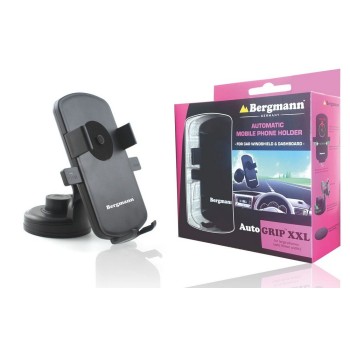 Bergmann ABS Plastic Auto-grip Car Mobile Holder (Black, XXL)