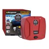 Bergmann Striker Digital Compact & Portable Car & Bike Tyre Inflator | 12V Dc, 120W, 100% Copper Motor | Digital Gauge with Preset & Auto Cut-Off | Braided Hose | Led Light | Red