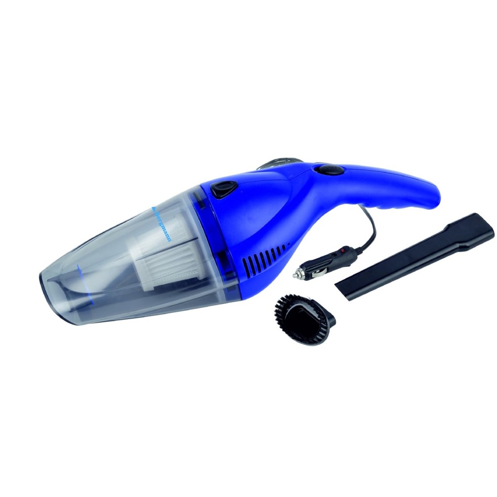 Bergmann Tornado Car Vacuum Cleaner|With Hepa Filter|Sleek Trendy Design|12V Dc,60W|3M Power Cord|Blue,40 Liter
