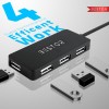 Bestor 4-in-1 USB Hub, 480Mbps High-Speed Multiport Dock with 0.9m Cable, Compatible with PC, Laptops & USB Devices – Black