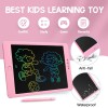 Bestor Portable LCD Writing Tablet 10 inches Paperless Memo Digital Tablet Pad for Writing/Drawing/Scribble Board/Erasable Doodle Pad for Educational Toy for Kids and Student (Pink)