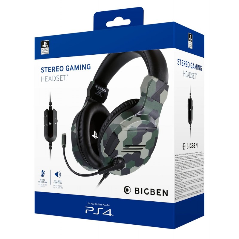 Bigben Nacon Stereo Gaming Headset V3-Camogreen,over ear,Wired