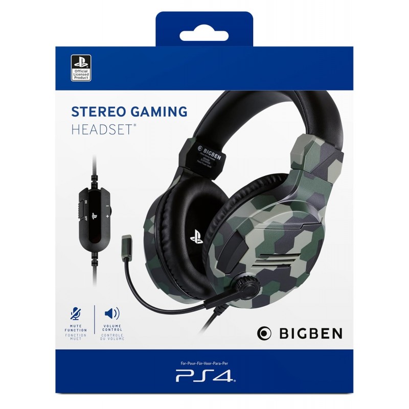 Bigben Nacon Stereo Gaming Headset V3-Camogreen,over ear,Wired