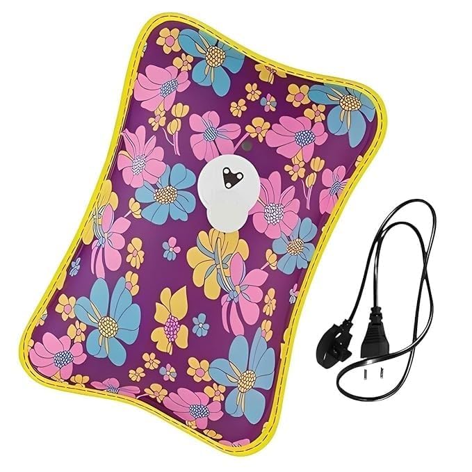 Black Olive's Hot Water Bag Electric Heating Pad Hot Bags for Pain Relief Heating Bag Hot Pack Water Bag for Pain Relief Hot Bag for Back Pain Relief Men & Women with Charging Cord (Multicolor) Black Olive's Hot Water Bag Electric Heating Pad Hot Bags for Pain Relief Heating Bag Hot Pack Water Bag for Pain Relief Hot Bag for Back Pain Relief Men & Women with Charging Cord (Multicolor)