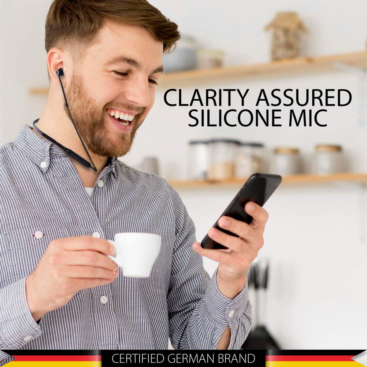 Blaupunkt BE50 Bluetooth Wireless in Ear Earphones with Mic (Black)