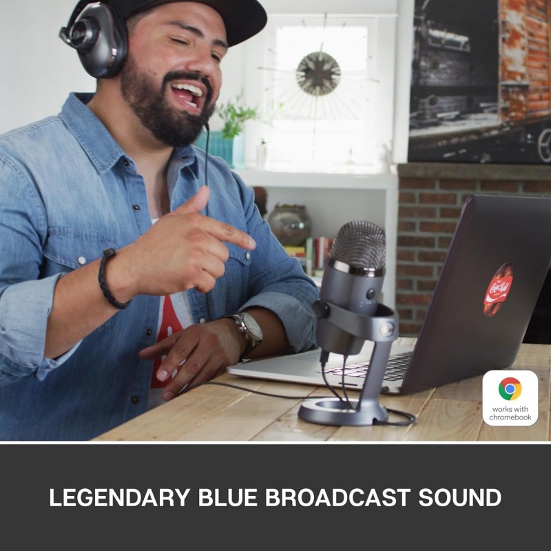 Blue Yeti Nano Premium USB Microphone for Recording, Streaming, Gaming, Podcasting on PC and Mac, Condenser Mic with Blue VO!CE Effects, Cardioid and Omni, No-Latency Monitoring-Shadow Grey Blue Yeti Nano Premium USB Microphone for Recording, Streaming, Gaming, Podcasting on PC and Mac, Condenser Mic with Blue VO!CE Effects, Cardioid and Omni, No-Latency Monitoring-Shadow Grey