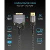 BlueRigger DisplayPort to DVI-D Gold-Plated Male to Male Adapter Cable compatible with PC, Laptop (10 Feet – 3 Meters)