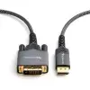 BlueRigger DisplayPort to DVI-D Gold-Plated Male to Male Adapter Cable compatible with PC, Laptop (10 Feet – 3 Meters)