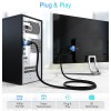BlueRigger HDMI to DVI Cable (6FT, High-Speed, Bi-Directional Adapter Male to Male, DVI-D 24+1, 1080p, Aluminum Shell) Graphics Card