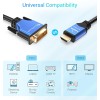 BlueRigger HDMI to DVI Cable (6FT, High-Speed, Bi-Directional Adapter Male to Male, DVI-D 24+1, 1080p, Aluminum Shell) Graphics Card