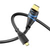 BlueRigger High Speed Micro HDMI to HDMI cable (NOT Micro-USB) with Ethernet (6 feet / 1.8 Meters)