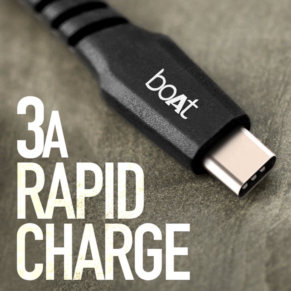 Boat 3.1TypeC-ARugged700-1.5 Type C Cable