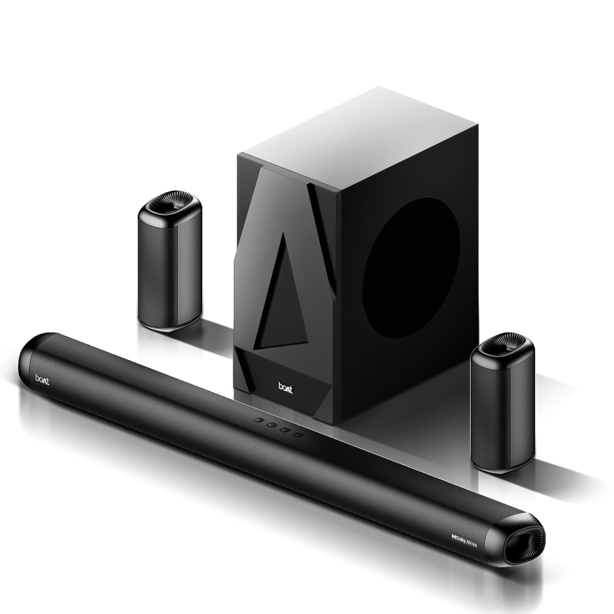 Boat Aavante Bar 5500DA 500W Bluetooth Soundbar w/Dolby Atmos & Cinematic Sound,5.1.2 Channel,8 Drivers for Surround Sound Effect,Multi- Compatibility, Remote Control(Premium Black) Boat Aavante Bar 5500DA 500W Bluetooth Soundbar w/Dolby Atmos & Cinematic Sound,5.1.2 Channel,8 Drivers for Surround Sound Effect,Multi- Compatibility, Remote Control(Premium Black)