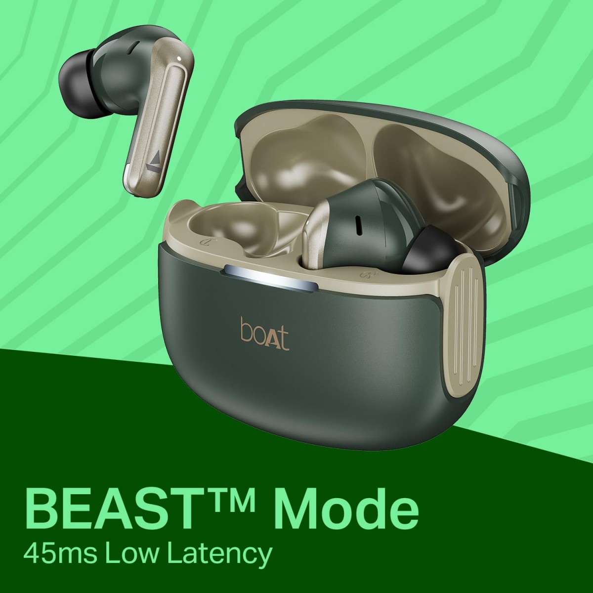 Boat Airdopes 219, 4Mics ENx, 40H Battery, Best in Segment for Calling, Stream Ad Free Music via App Support, Bluetooth Earbuds