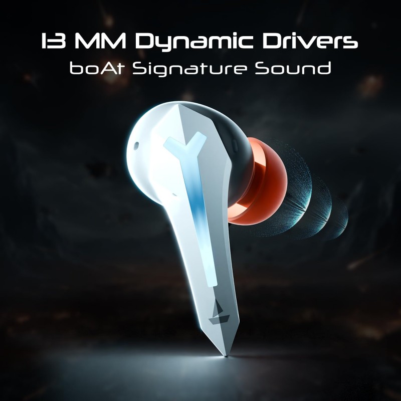 Boat Immortal 111, 40HRS Battery, 40ms Super Low Latency, RGB LEDs, 4Mics ENx Tech, Fast Charge, IPX4, v5.3 Bluetooth Earbuds, TWS Ear Buds Wireless Earphones with mic, Gaming Earbuds (Black Sabre) Boat Immortal 111, 40HRS Battery, 40ms Super Low Latency, RGB LEDs, 4Mics ENx Tech, Fast Charge, IPX4, v5.3 Bluetooth Earbuds, TWS Ear Buds Wireless Earphones with mic, Gaming Earbuds (Black Sabre)